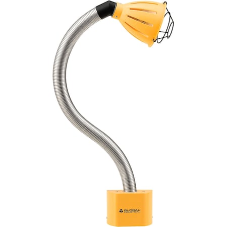 Global Industrial Gooseneck LED Dock Light w/ 27in Stainless Steel Arm, 38W, 10ft Cord 501301